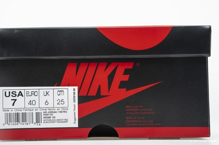 Jordan Black Retro 555088-125 Toe OG 1 Air High 0517